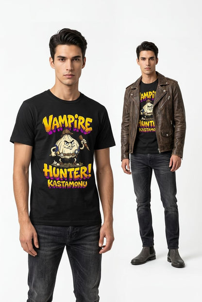 Vampire Hunter Kastamonu Esprili %100 Pamuklu Tasarım T-Shirt