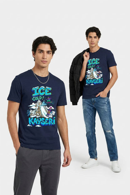 Ice Cold Kayseri Esprili %100 Pamuklu Tasarım T-Shirt
