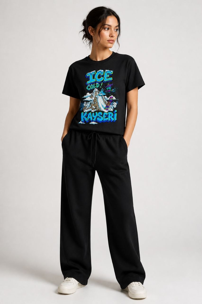 Ice Cold Kayseri Esprili %100 Pamuklu Tasarım T-Shirt