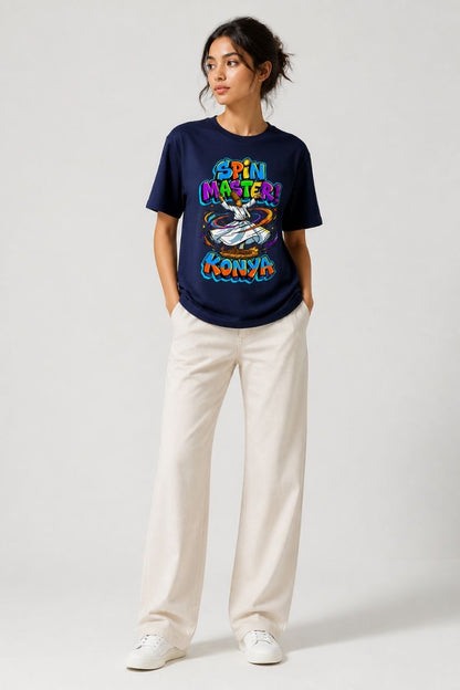 Spin Master Konya Esprili %100 Pamuklu Tasarım T-Shirt