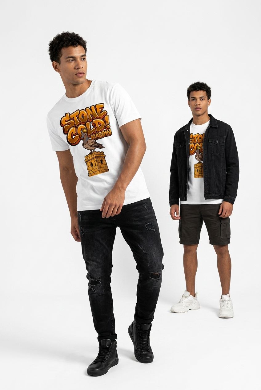 Gold Mardin Esprili %100 Pamuklu Tasarım T-Shirt