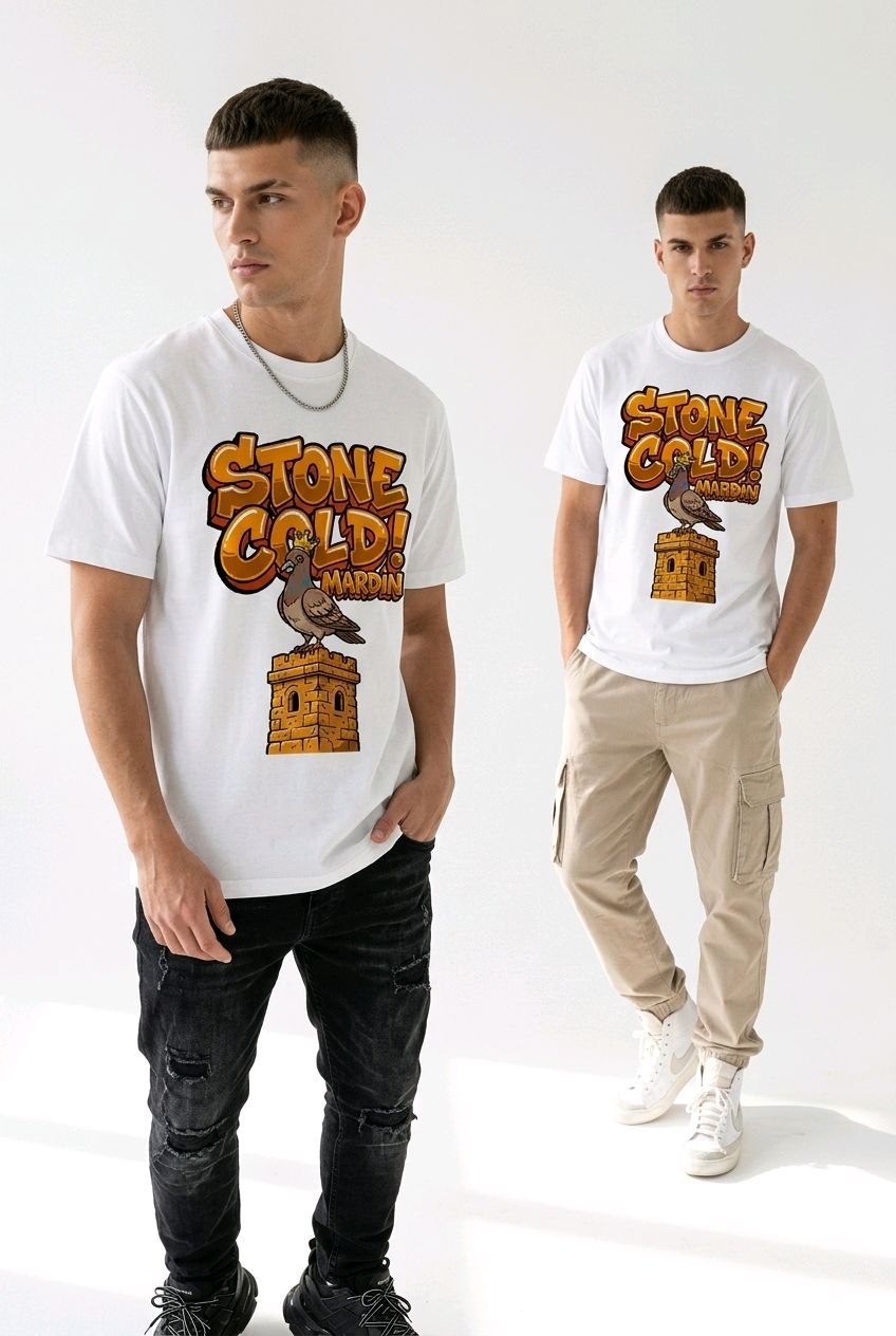 Gold Mardin Esprili %100 Pamuklu Tasarım T-Shirt