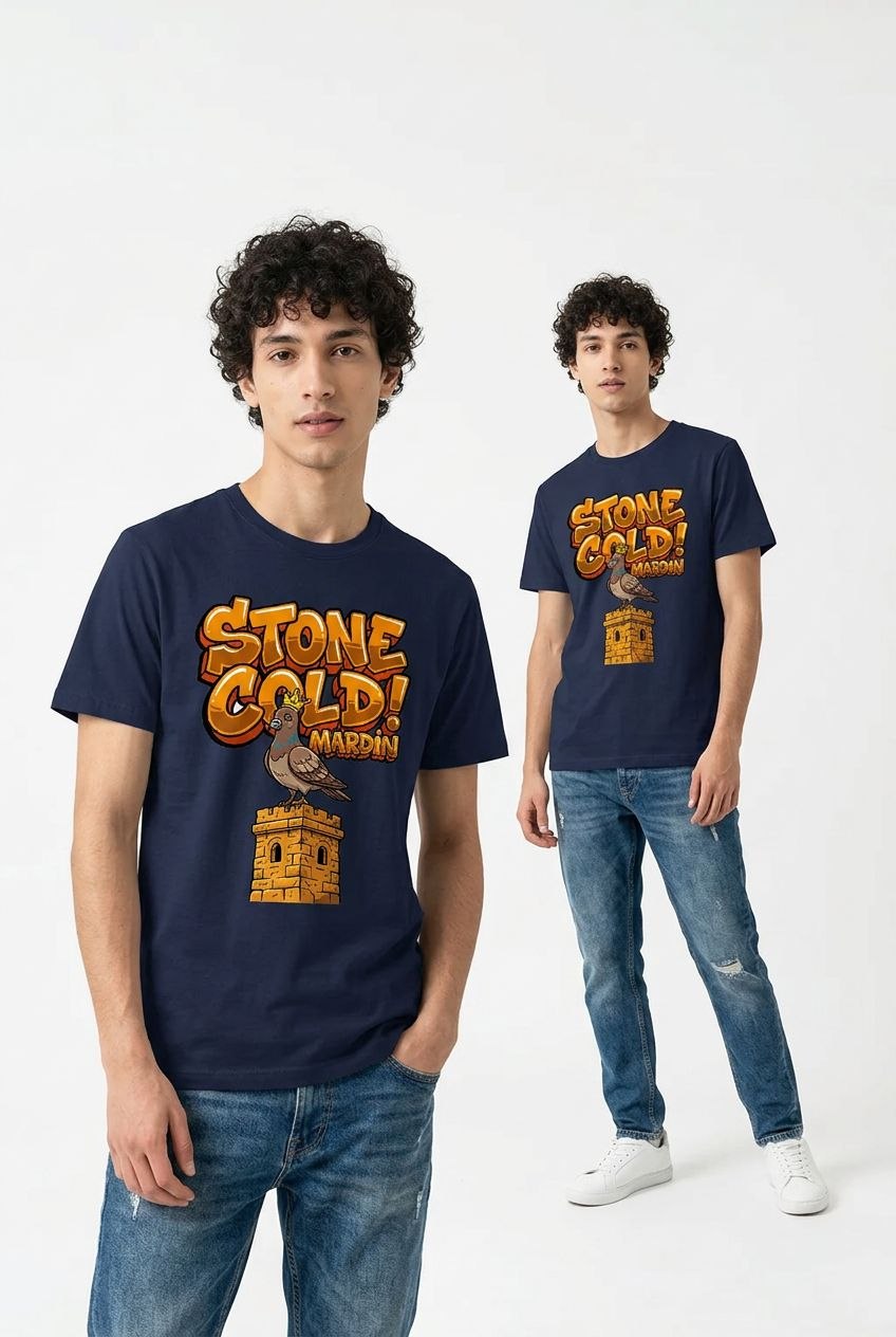 Gold Mardin Esprili %100 Pamuklu Tasarım T-Shirt