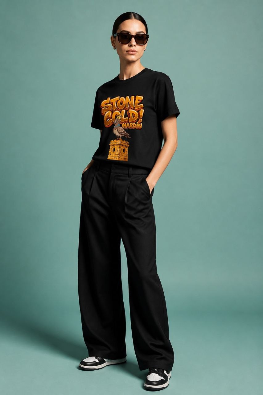 Gold Mardin Esprili %100 Pamuklu Tasarım T-Shirt