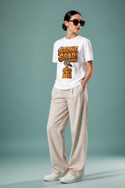 Gold Mardin Esprili %100 Pamuklu Tasarım T-Shirt