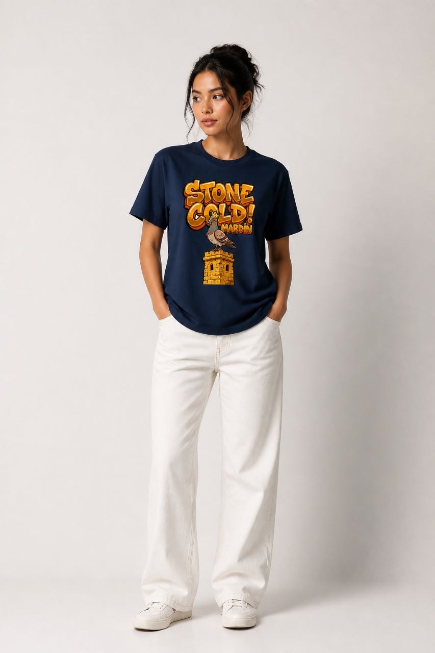 Gold Mardin Esprili %100 Pamuklu Tasarım T-Shirt