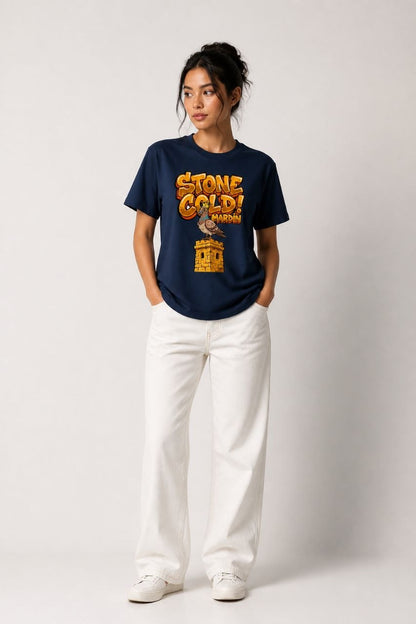 Gold Mardin Esprili %100 Pamuklu Tasarım T-Shirt