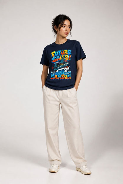 Future Sails Samsun Esprili %100 Pamuklu Tasarım T-Shirt
