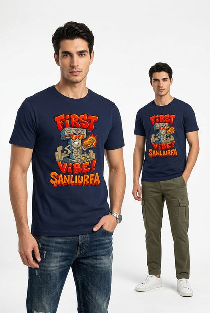 First Vibe Şanlıurfa Esprili %100 Pamuklu Tasarım T-Shirt
