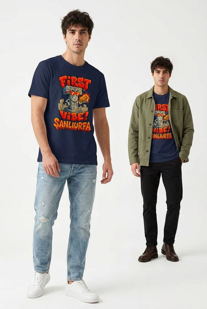 First Vibe Şanlıurfa Esprili %100 Pamuklu Tasarım T-Shirt