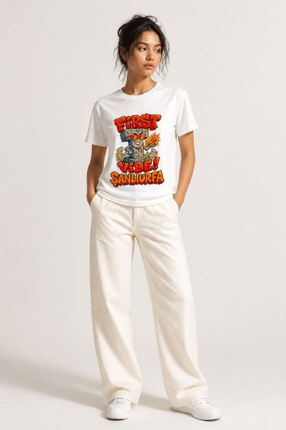 First Vibe Şanlıurfa Esprili %100 Pamuklu Tasarım T-Shirt