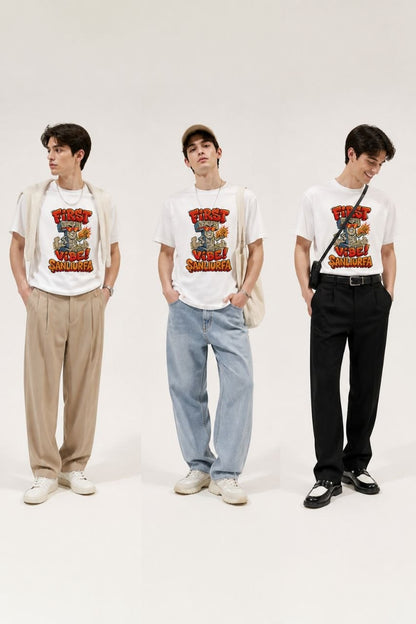 First Vibe Şanlıurfa Esprili %100 Pamuklu Tasarım T-Shirt