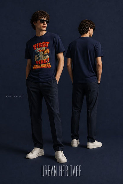 First Vibe Şanlıurfa Esprili %100 Pamuklu Tasarım T-Shirt