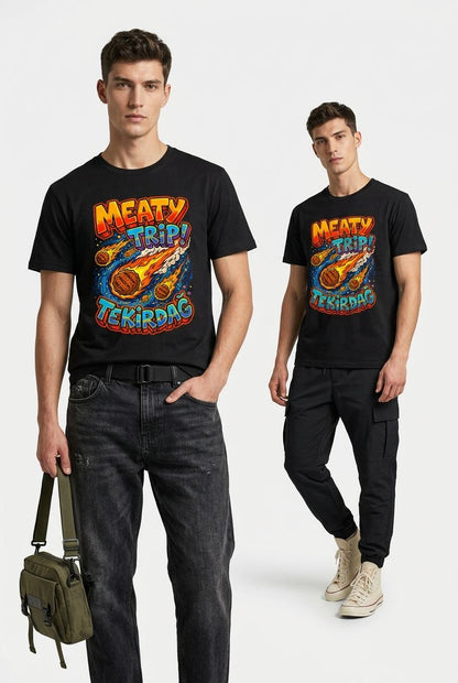 Meaty Trip Tekirdağ Esprili %100 Pamuklu Tasarım T-Shirt