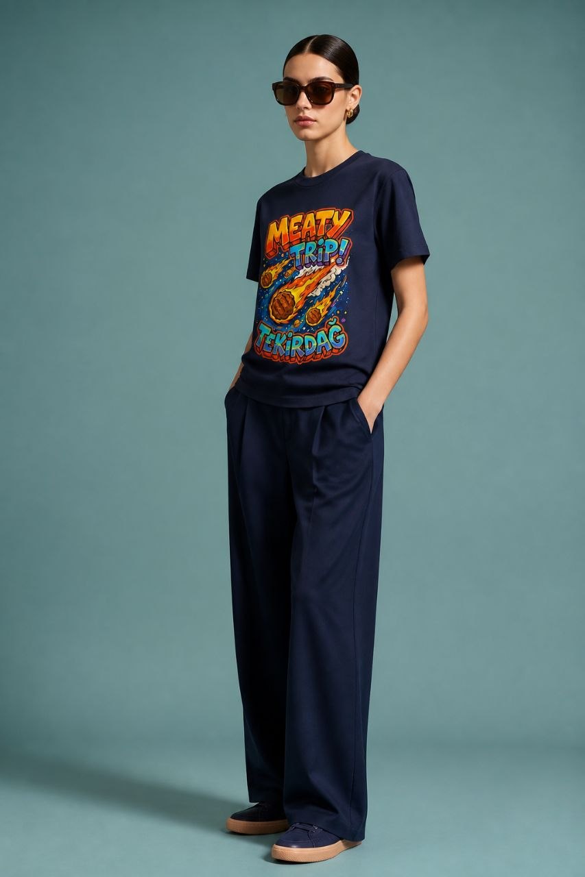 Meaty Trip Tekirdağ Esprili %100 Pamuklu Tasarım T-Shirt