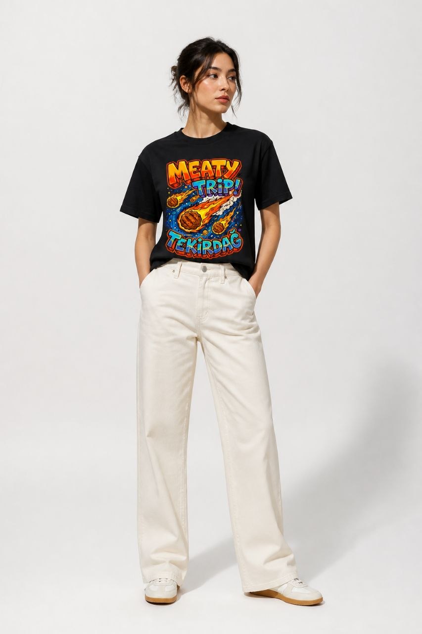Meaty Trip Tekirdağ Esprili %100 Pamuklu Tasarım T-Shirt