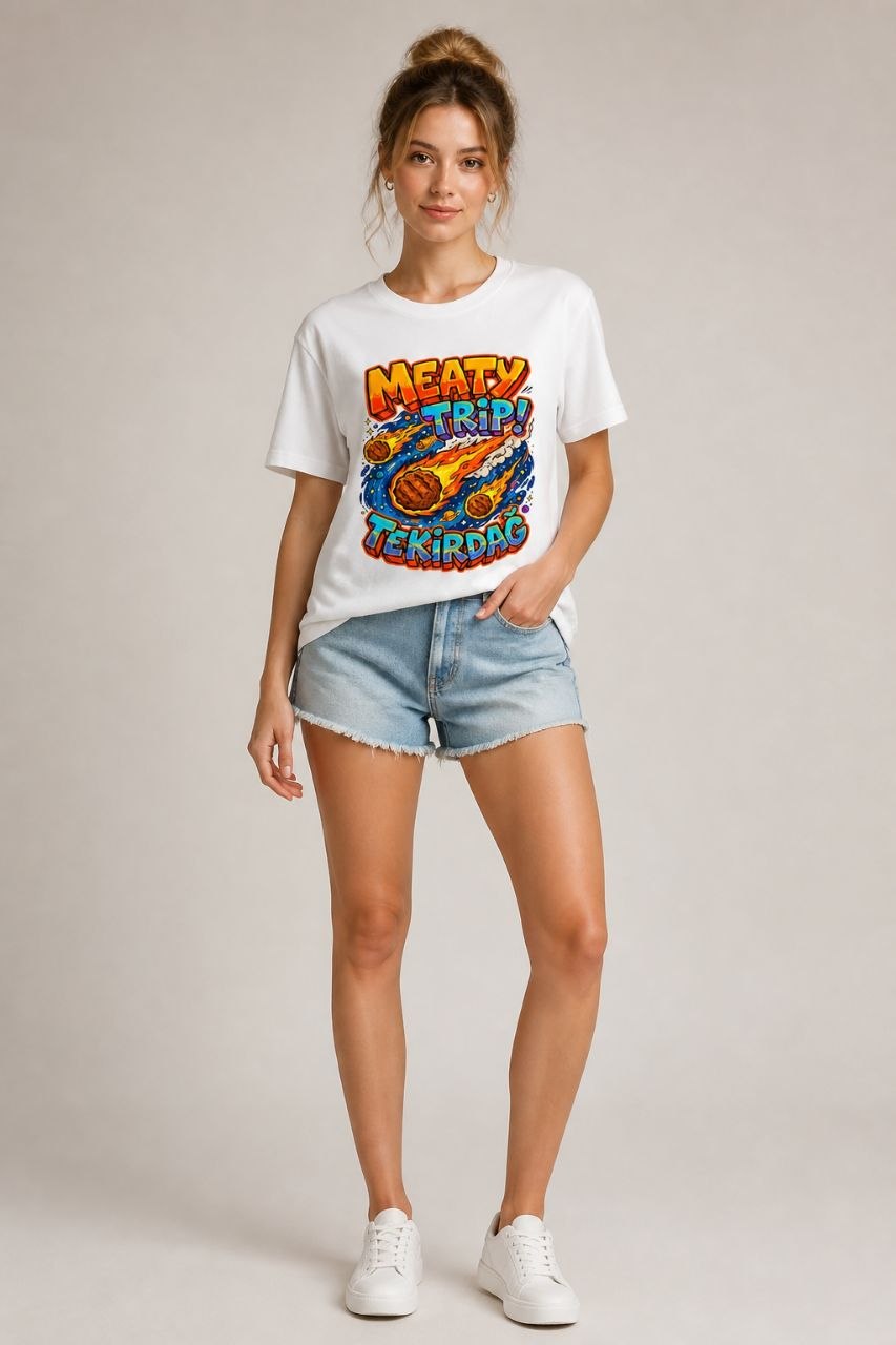 Meaty Trip Tekirdağ Esprili %100 Pamuklu Tasarım T-Shirt