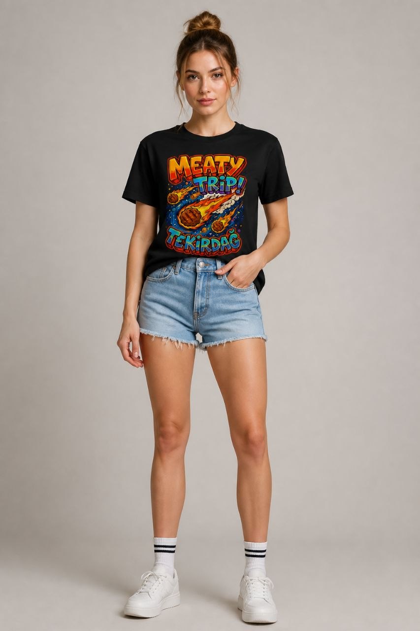 Meaty Trip Tekirdağ Esprili %100 Pamuklu Tasarım T-Shirt