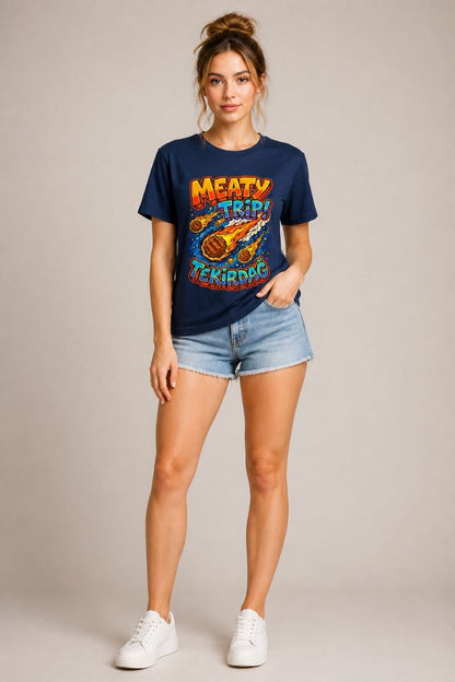 Meaty Trip Tekirdağ Esprili %100 Pamuklu Tasarım T-Shirt