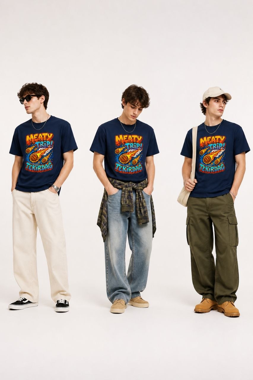 Meaty Trip Tekirdağ Esprili %100 Pamuklu Tasarım T-Shirt