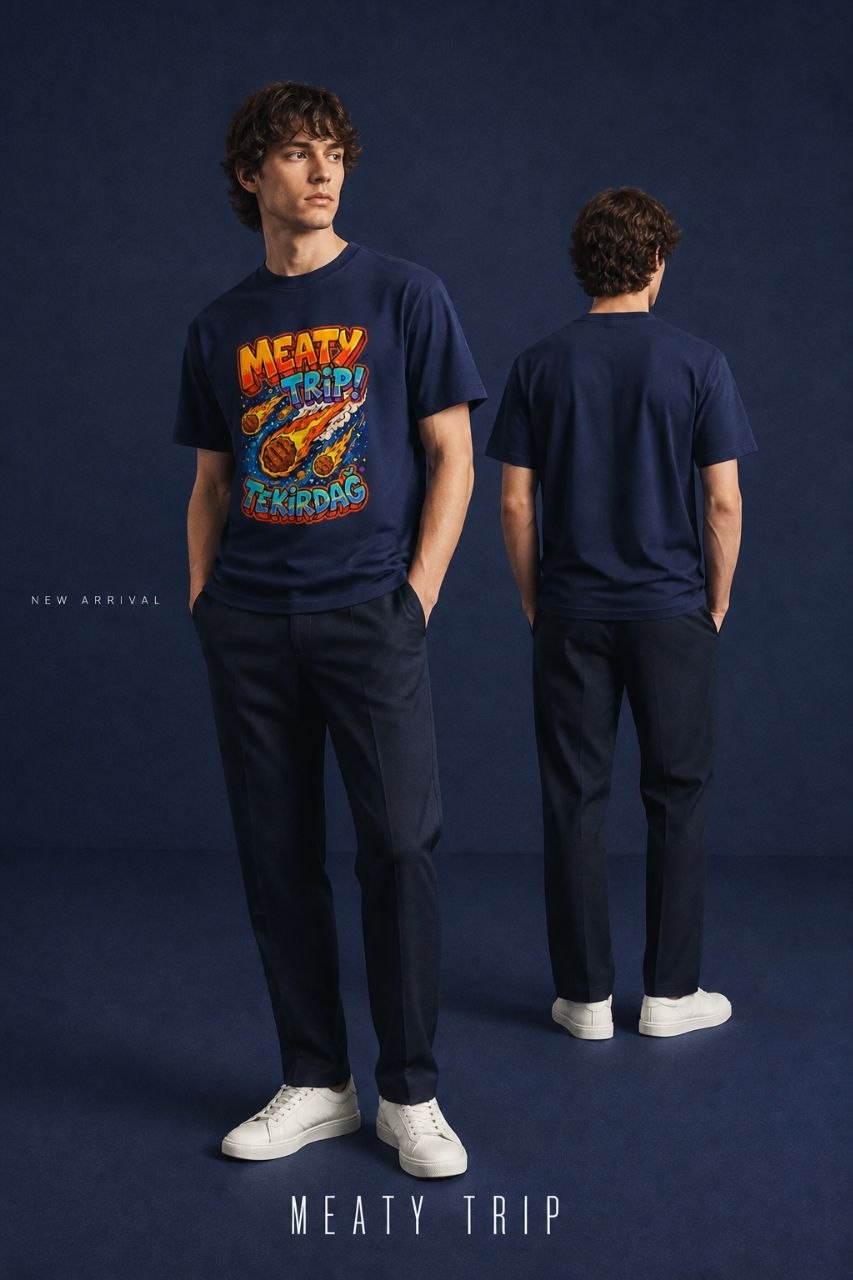 Meaty Trip Tekirdağ Esprili %100 Pamuklu Tasarım T-Shirt