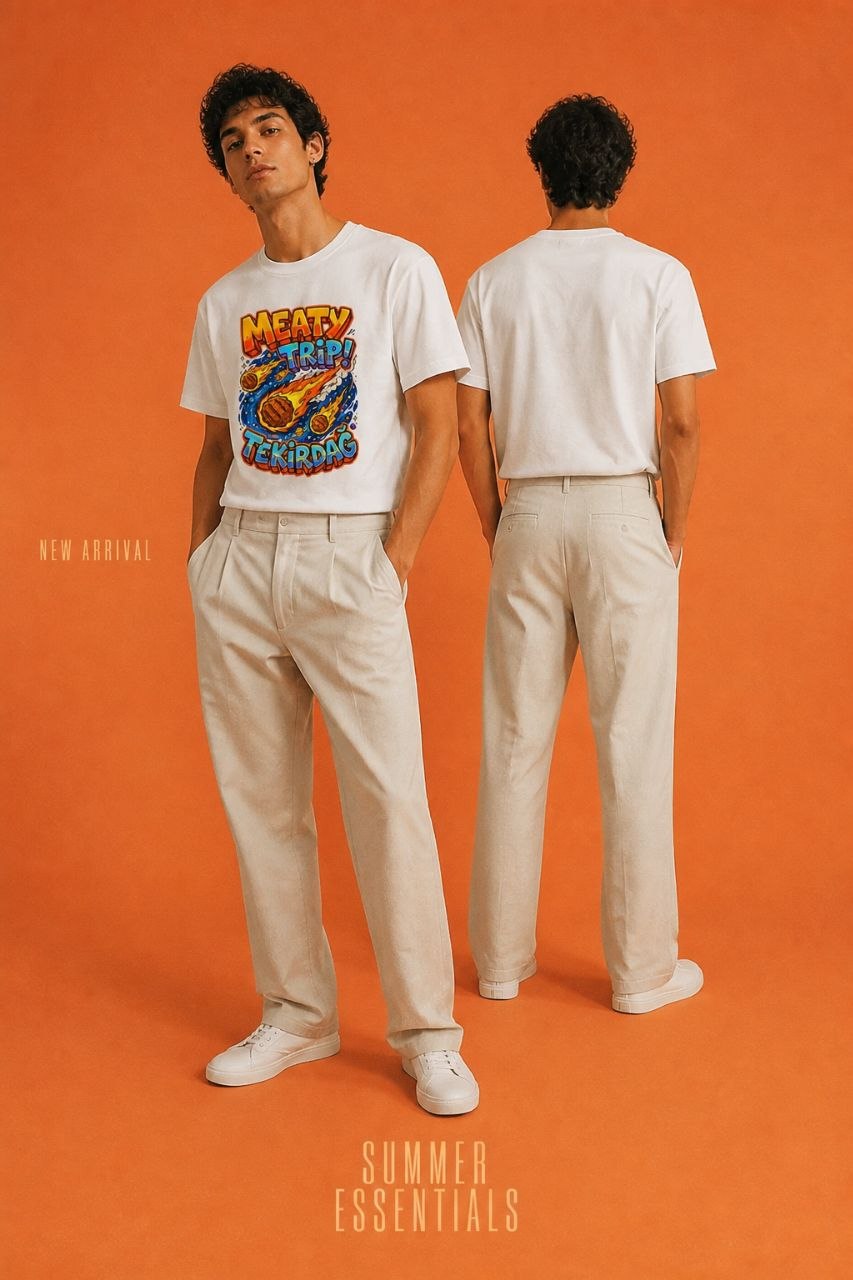 Meaty Trip Tekirdağ Esprili %100 Pamuklu Tasarım T-Shirt