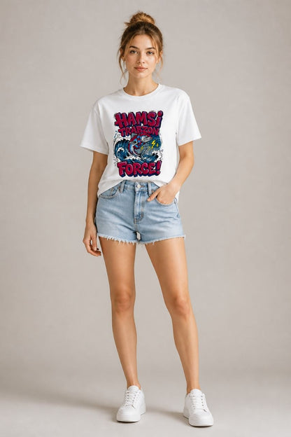 Hamsi Force Trabzon Esprili %100 Pamuklu Tasarım T-Shirt