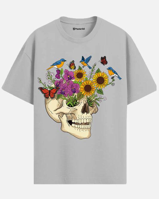 Blooming Skull – Renklerle Dirilen Tişört