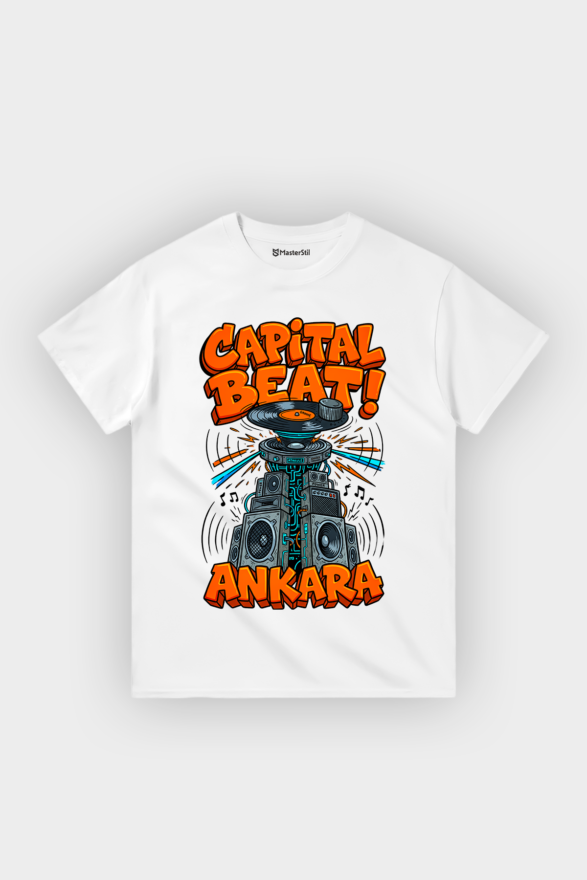 ANKARA Temalı %100 Pamuklu Tasarım Kadın Tişört