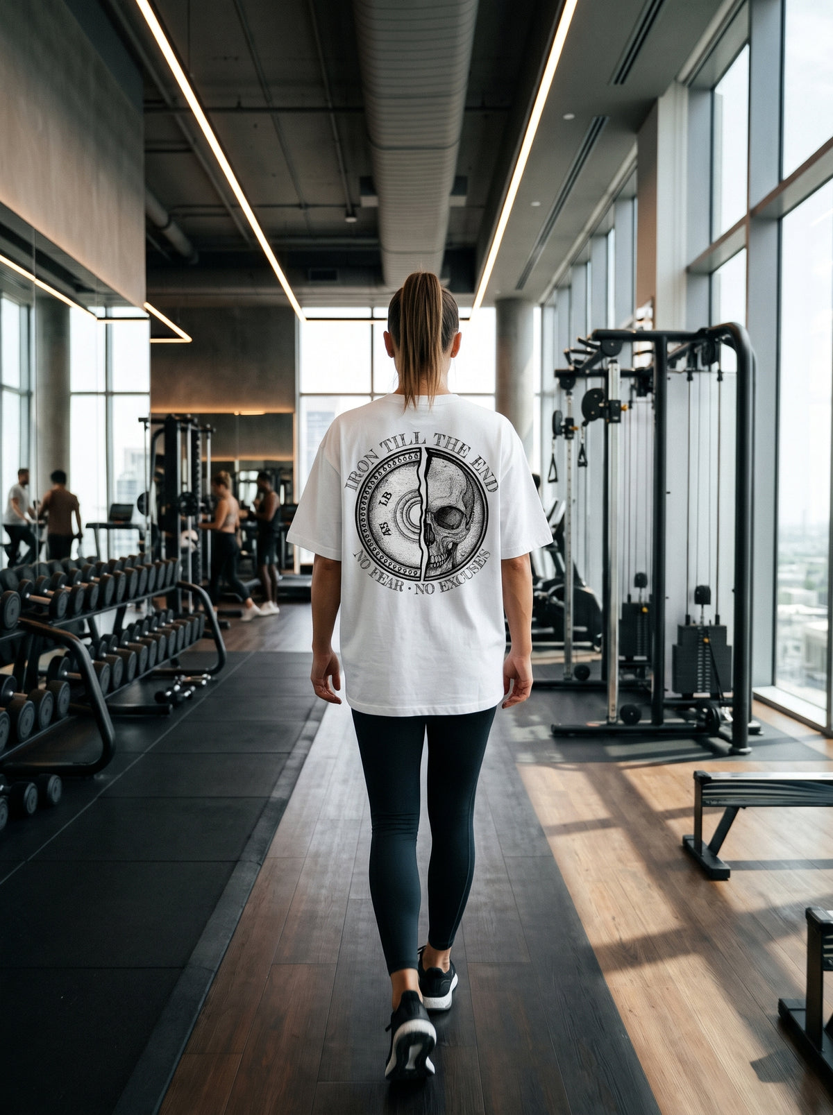 Oversize Gym Sporcu Streetwear T-shirt - Demir Kafa Tasarım