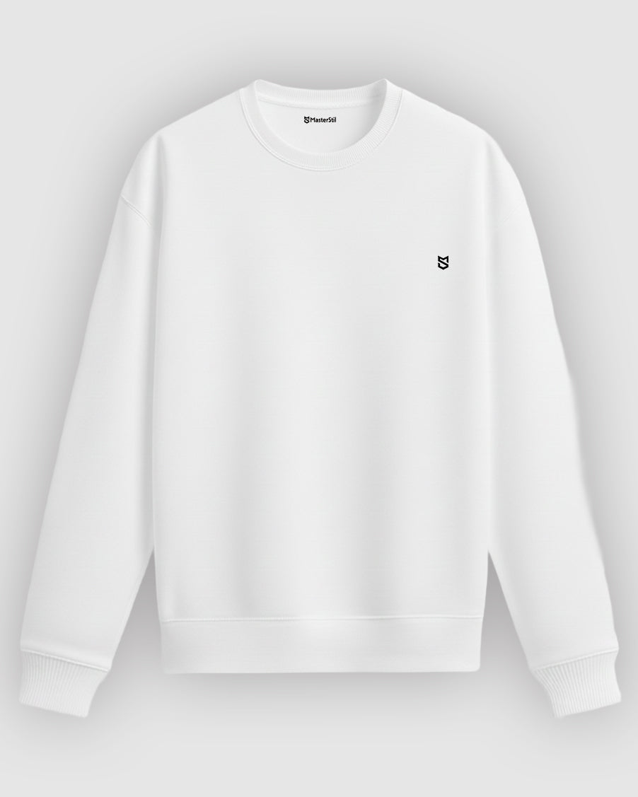 MS Klasik Basic Sweatshirt – Siyah & Beyaz