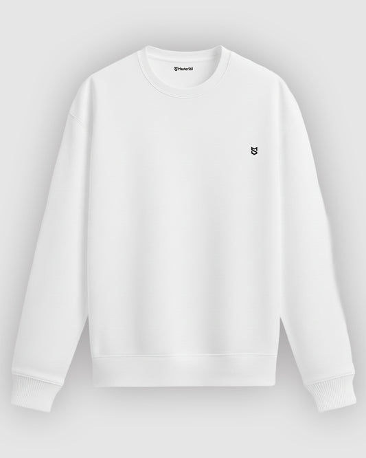 MS Klasik Basic Sweatshirt – Siyah & Beyaz
