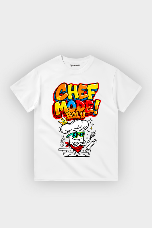 Chef Mode Bolu Esprili %100 Pamuklu Tasarım T-Shirt