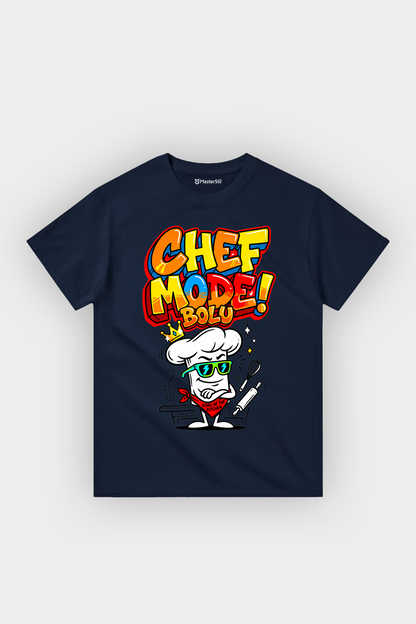 Chef Mode Bolu Esprili %100 Pamuklu Tasarım T-Shirt