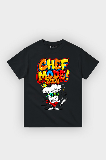 Chef Mode Bolu Esprili %100 Pamuklu Tasarım T-Shirt