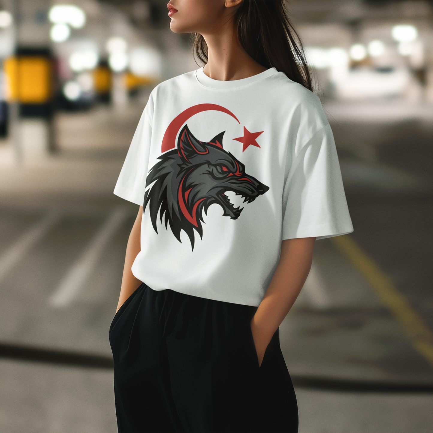 In the Footsteps of the Grey Wolf | Oversized T-shirt Reflecting the Turkish Spirit