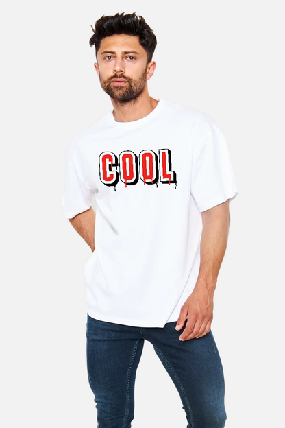 COOL DRIP – Akışkan Yazı Tipi PopArt Tişört | Oversize | Cesur & Minimal Stil