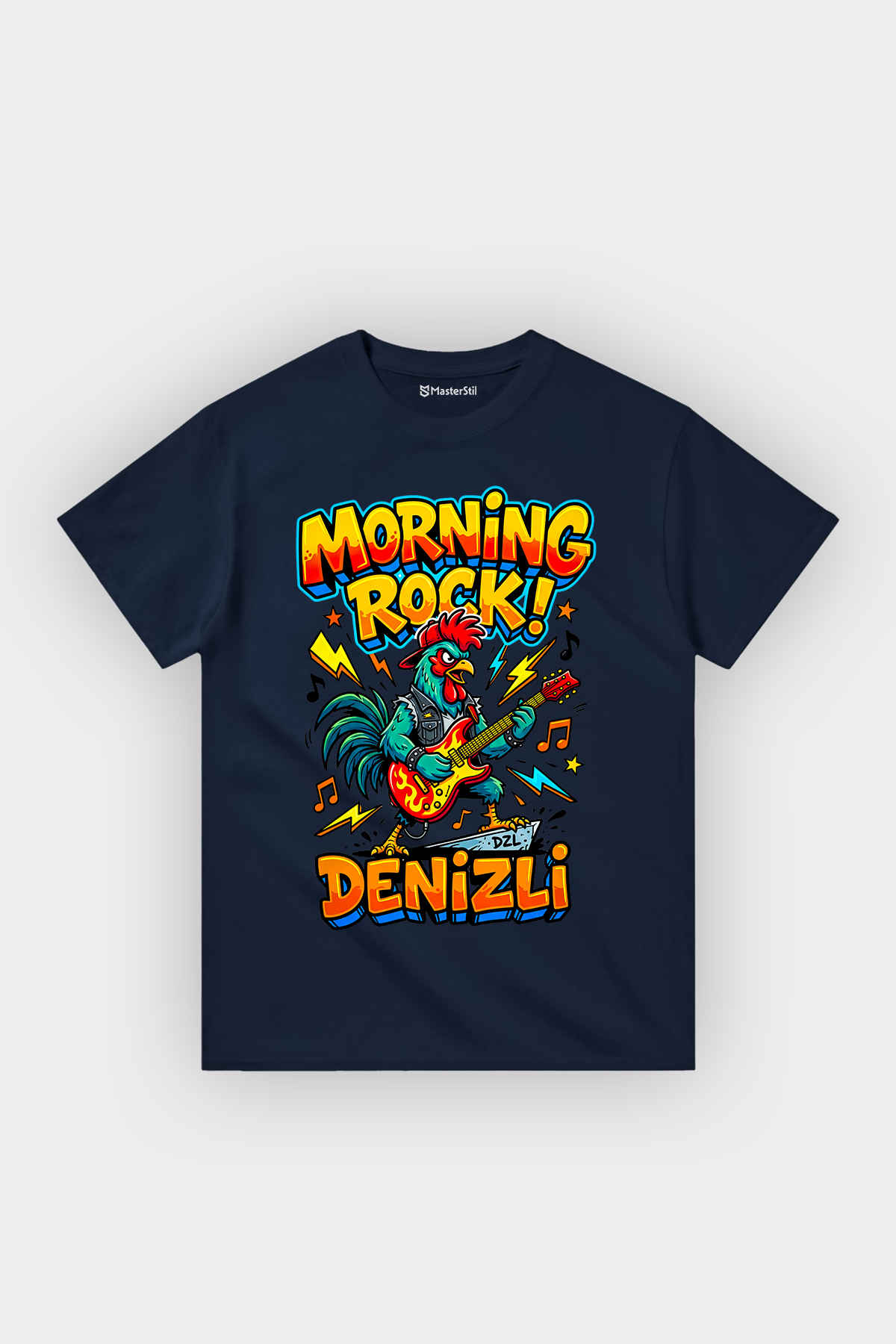 Morning Rock Denizli Esprili %100 Pamuklu Tasarım T-Shirt