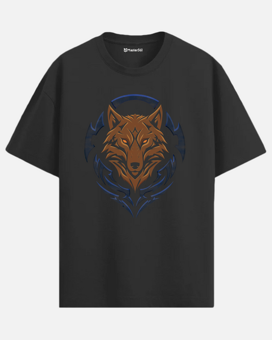 Ember Spirit | Red Spirit Wolf Oversize T-Shirt
