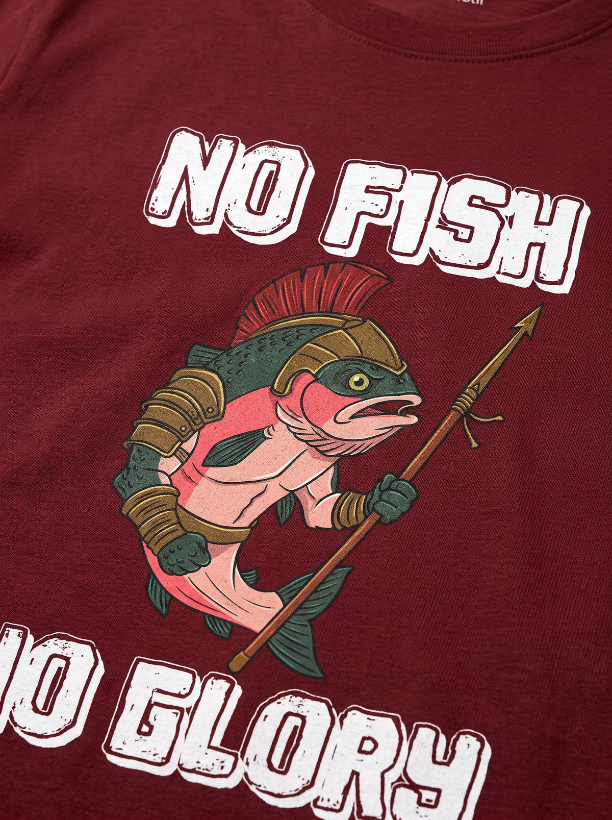 Gladiator Fish Balıkçı %100 Pamuklu Tasarım T-Shirt