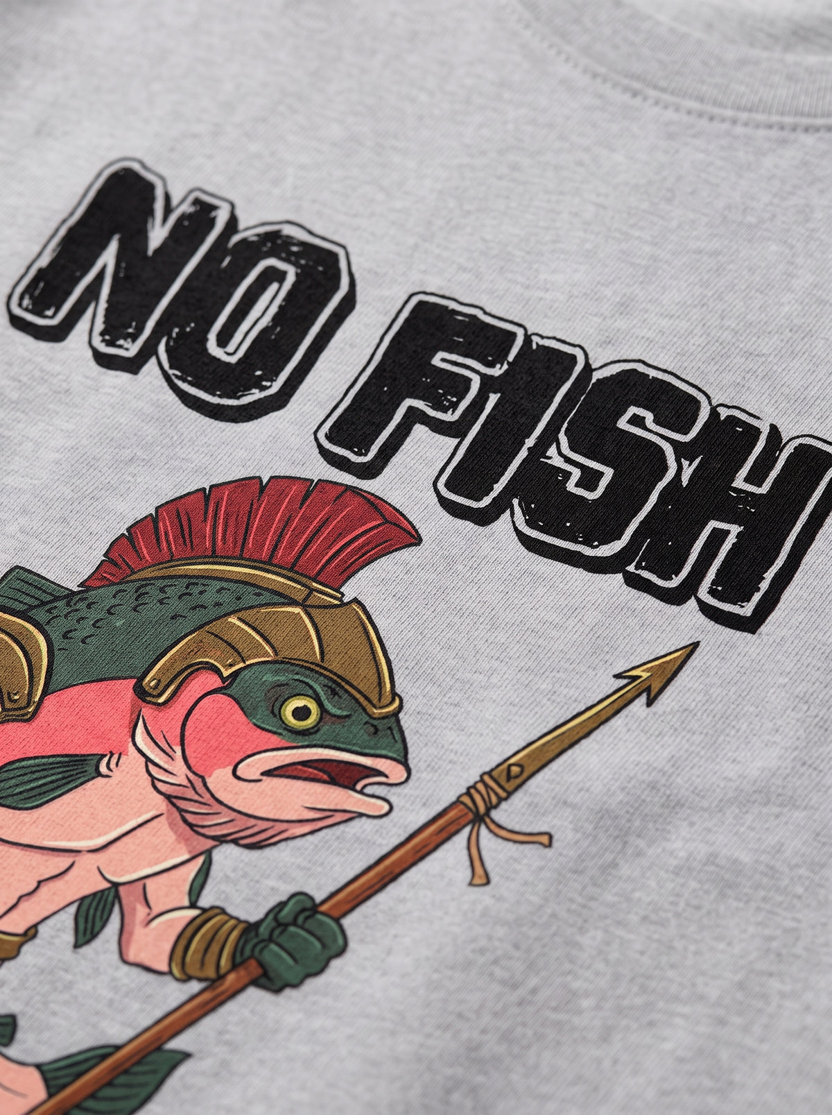 Gladiator Fish Balıkçı %100 Pamuklu Tasarım T-Shirt