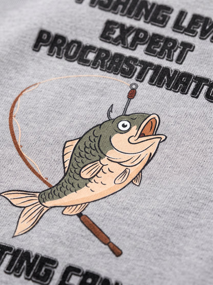 Expert Procrastinator Balıkçı %100 Pamuklu Tasarım T-Shirt
