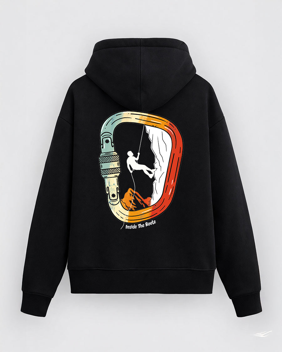 Tırmanış Temalı Oversize Hoodie / Erkek - Beyond The Hold