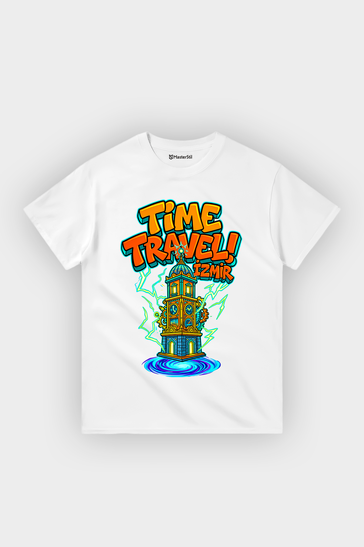 Time Travel İzmir Esprili %100 Pamuklu Tasarım T-Shirt