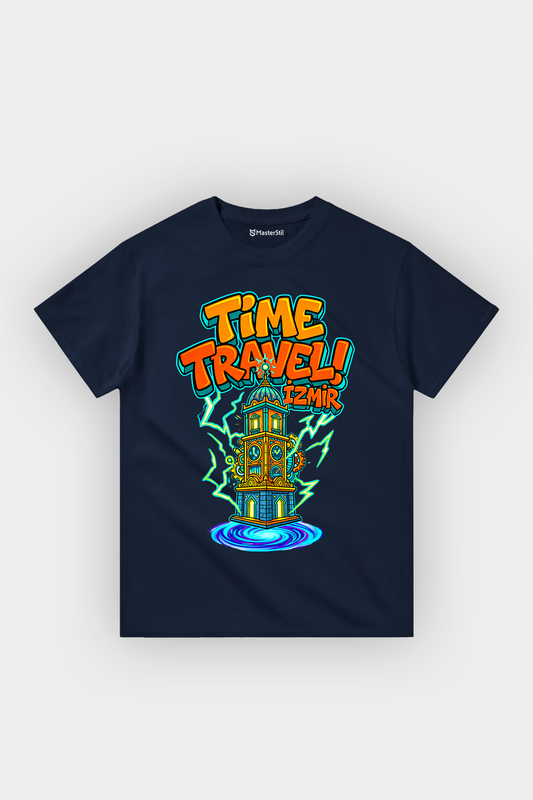 Time Travel İzmir Esprili %100 Pamuklu Tasarım T-Shirt