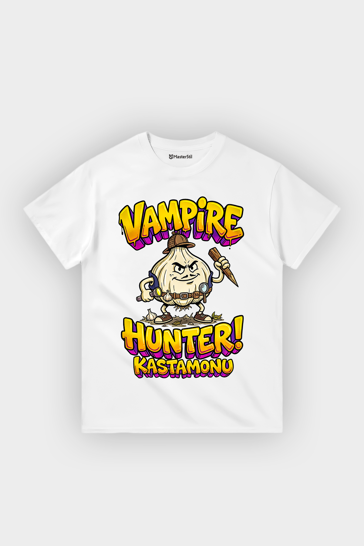 Vampire Hunter Kastamonu Esprili %100 Pamuklu Tasarım T-Shirt