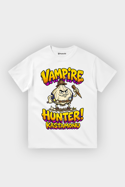 Vampire Hunter Kastamonu Esprili %100 Pamuklu Tasarım T-Shirt