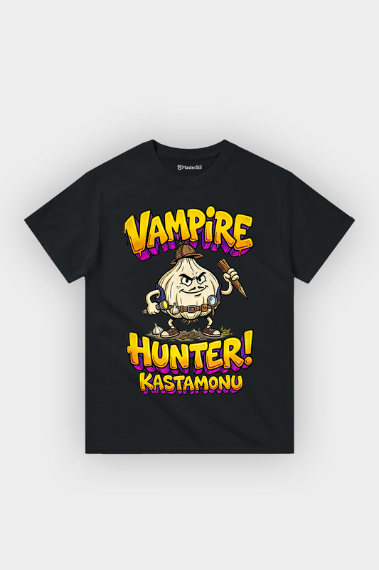 Vampire Hunter Kastamonu Esprili %100 Pamuklu Tasarım T-Shirt