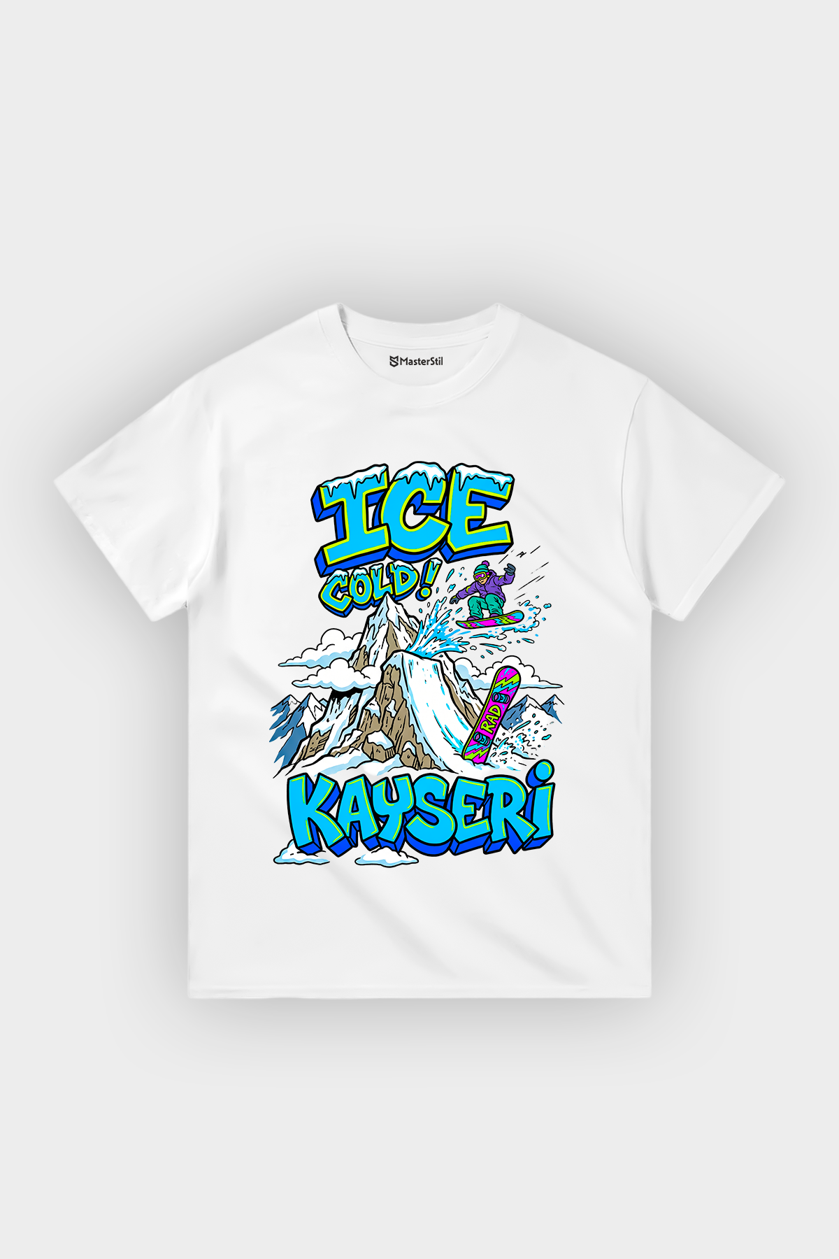 Ice Cold Kayseri Esprili %100 Pamuklu Tasarım T-Shirt