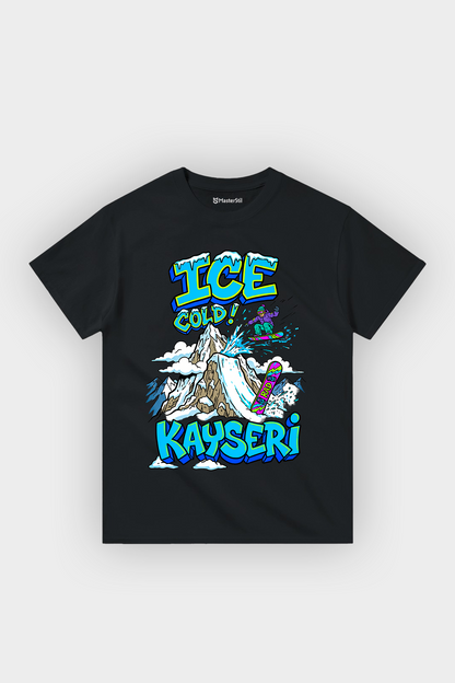 Ice Cold Kayseri Esprili %100 Pamuklu Tasarım T-Shirt